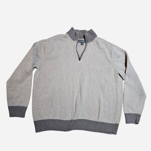 granola indie beige eddie bauer knit cotton sweater